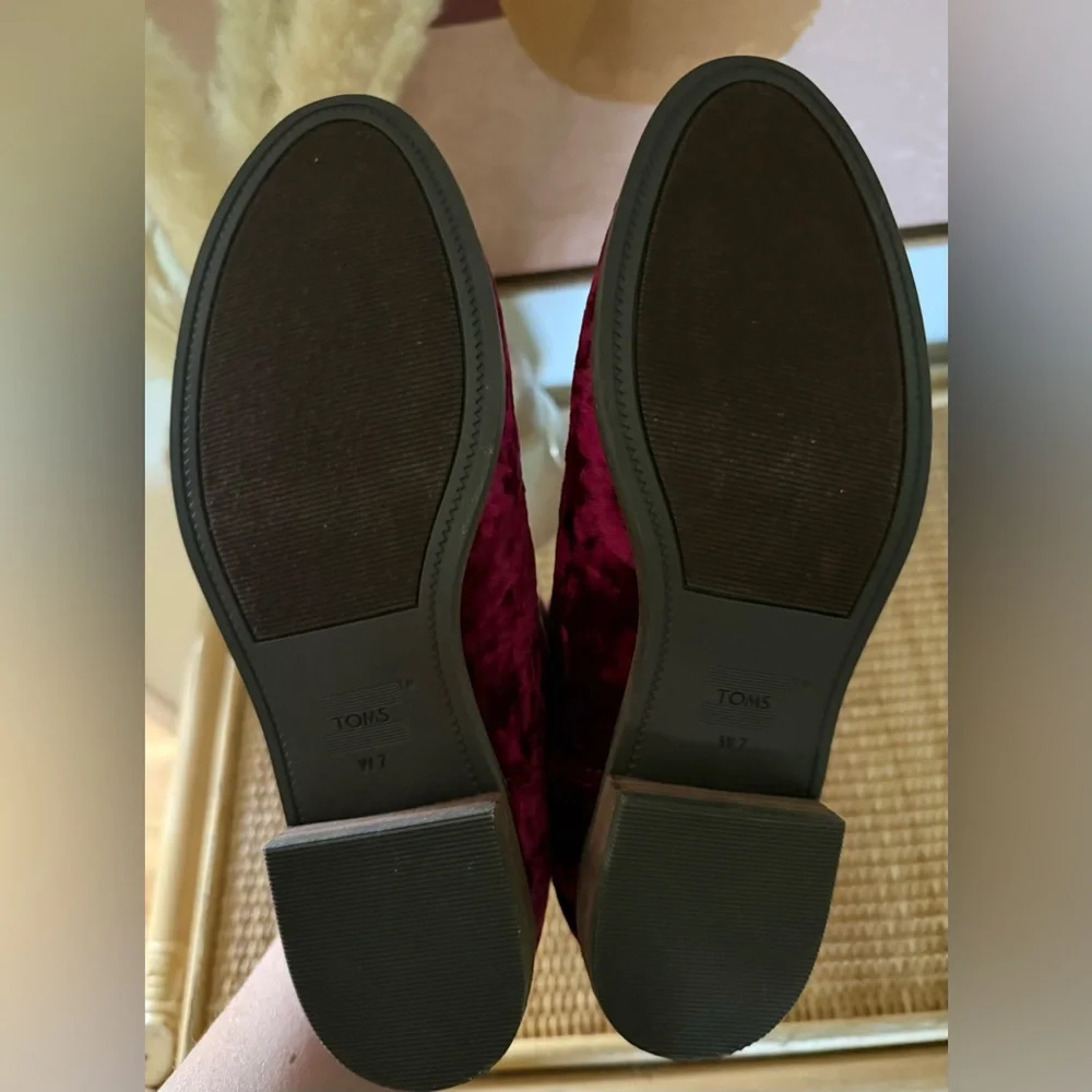 TOMS Womens Ella Chelsea Magenta Casual Boots Ankle Low Heel 1-2" Size 7 NWT - Picture 8 of 8